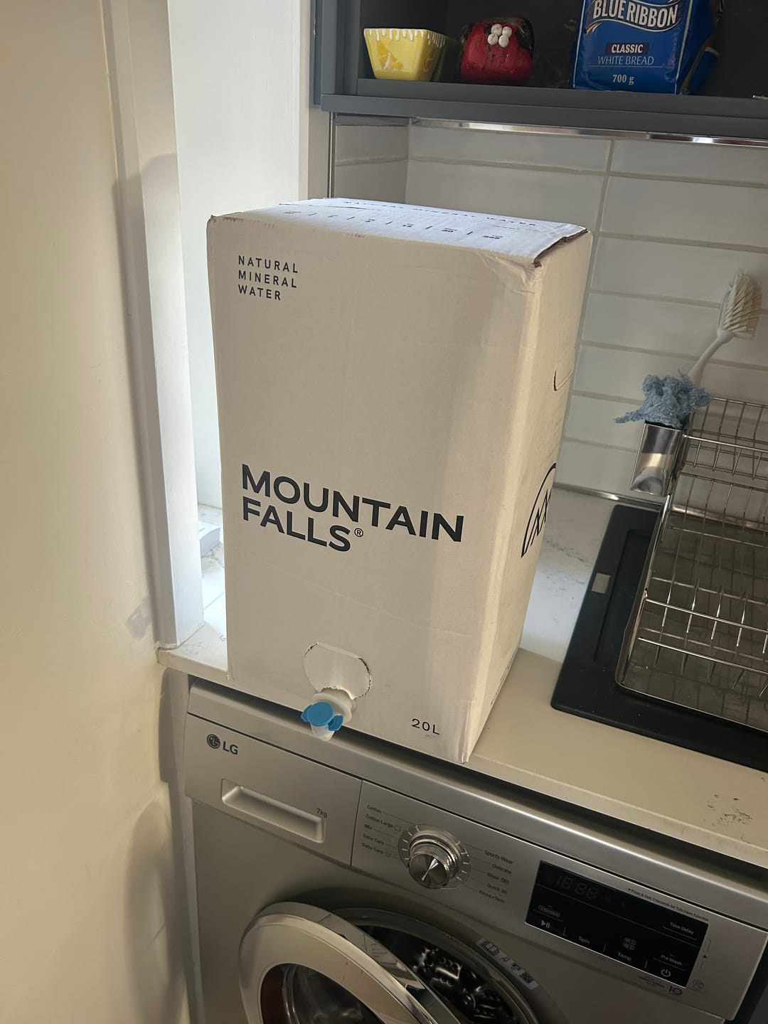 Customer photo review of AcquaBox by Mountain Falls 20L – STILL Mineral Water (on tap Bag-in-Box)