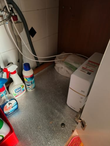 Customer photo review of Frizzlife GX99 0.01 μm Ultrafiltrations-Wasserfiltersystem für unter die Spüle, mit speziellem Wasserhahn aus gebürstetem Nickel