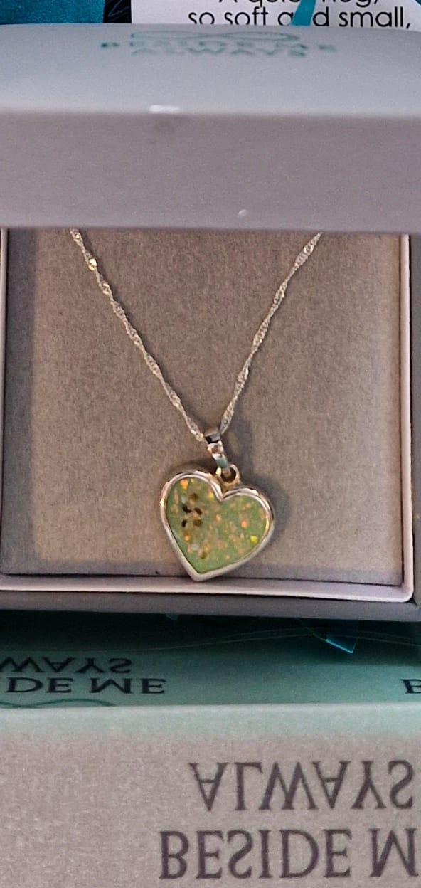 Customer photo review of Devoted Heart Pendant