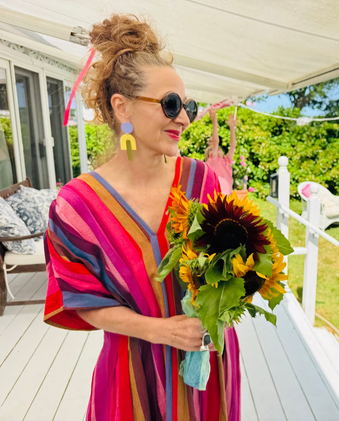 Customer photo review of SOHO DRESS | MARGO STRIPES