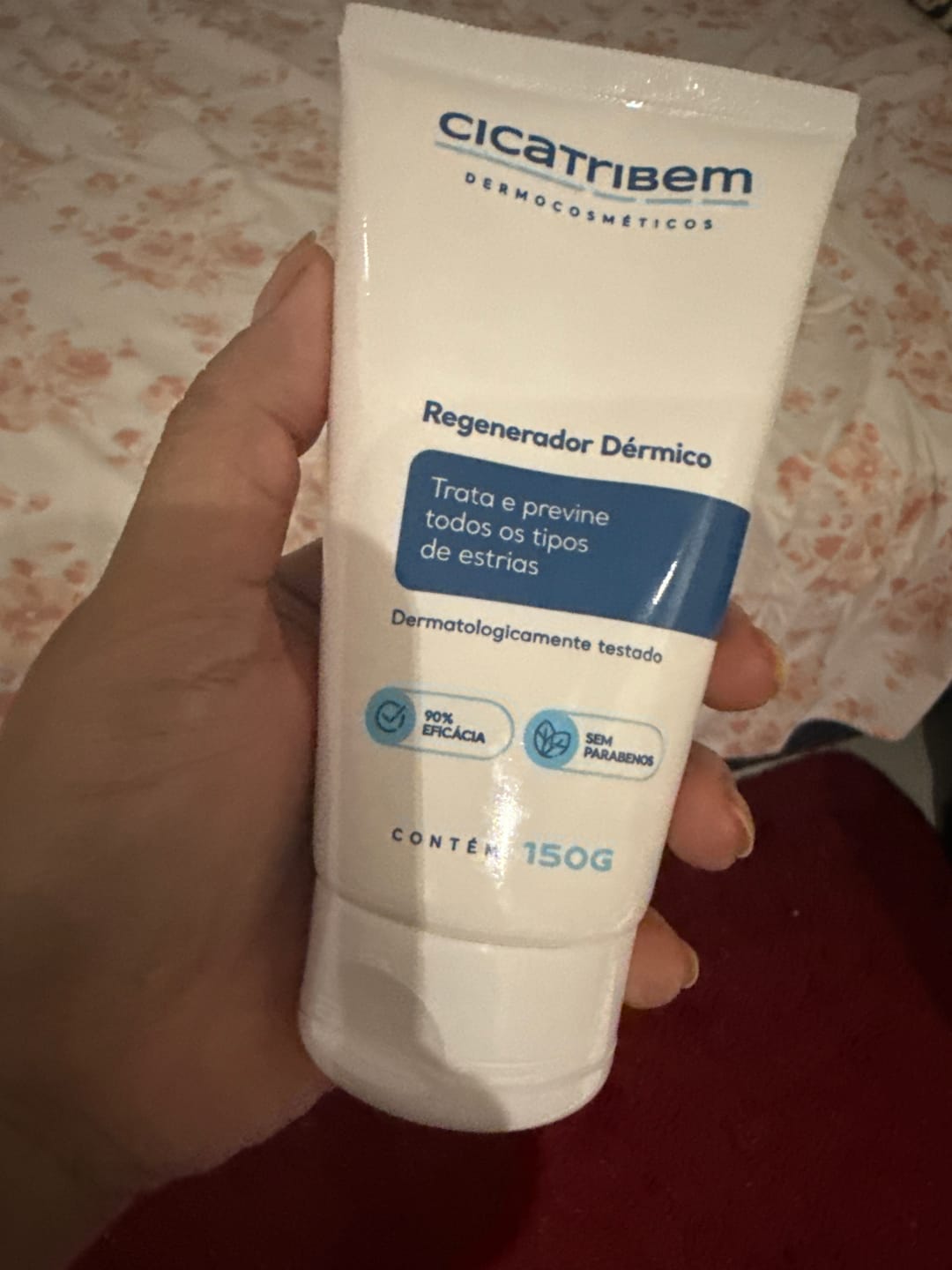 Customer photo review of Creme Antiestrias Regenerador Dérmico