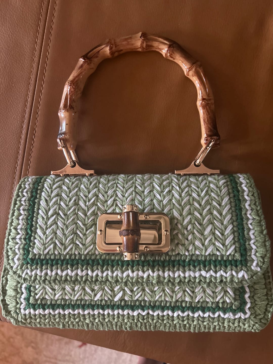 Customer photo review of Linden Whisper Clutch Cross Stitch DIY kit