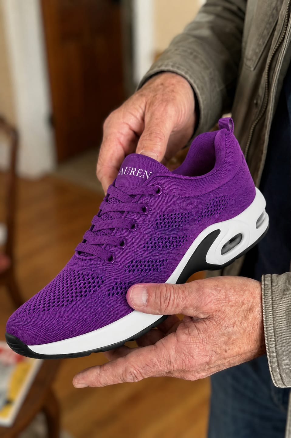 Customer photo review of AUREN™ Orthopedic Slip-On Walking Sneakers with 4-Layer Orthotic Insole