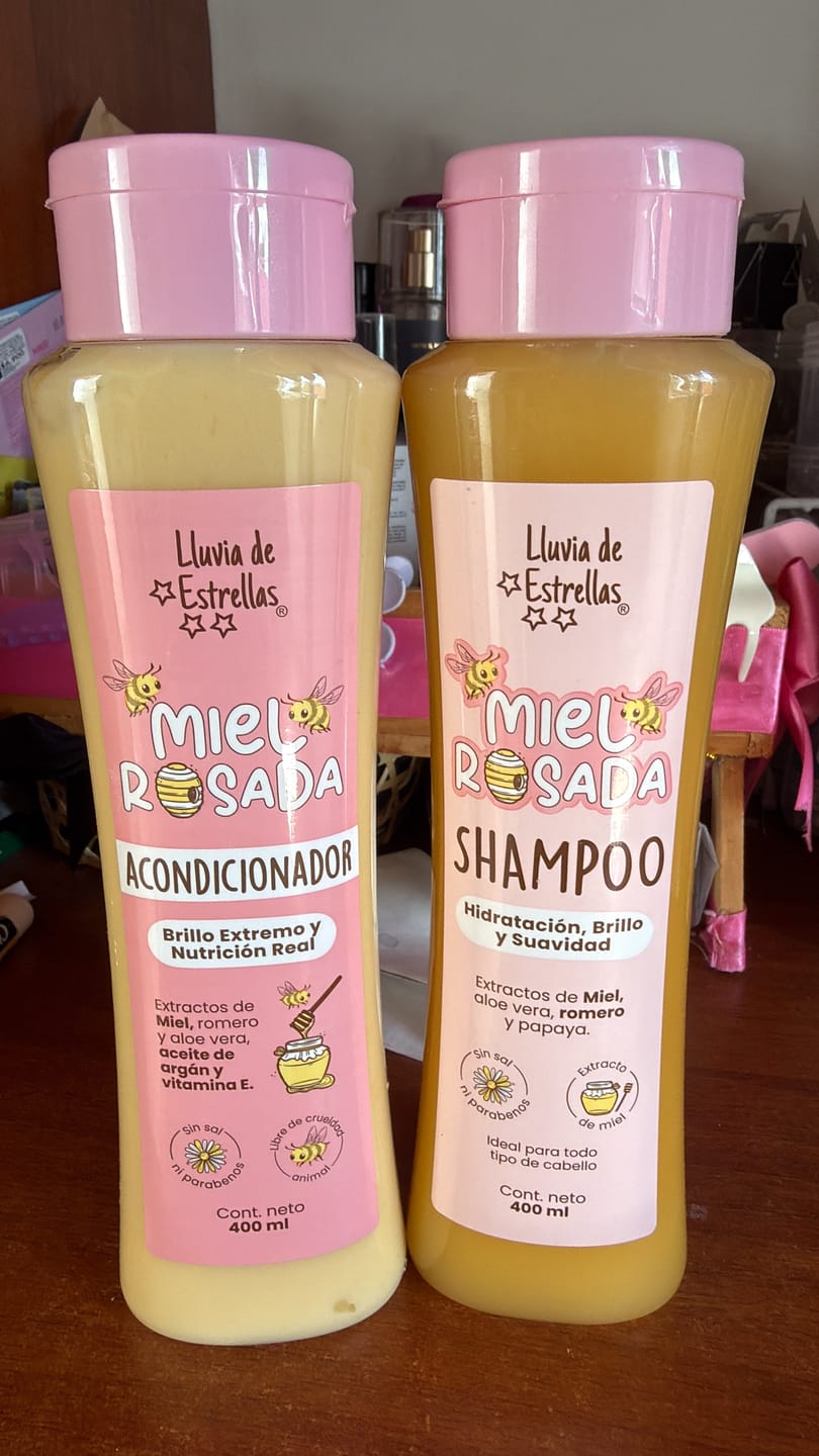 Customer photo review of SHAMPOO+ACONDICIONADOR MIEL ROSADA