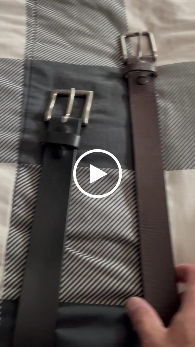 Customer video review of The Long Haul Belt - Classic Black 100% Full-Grain Leather Belt