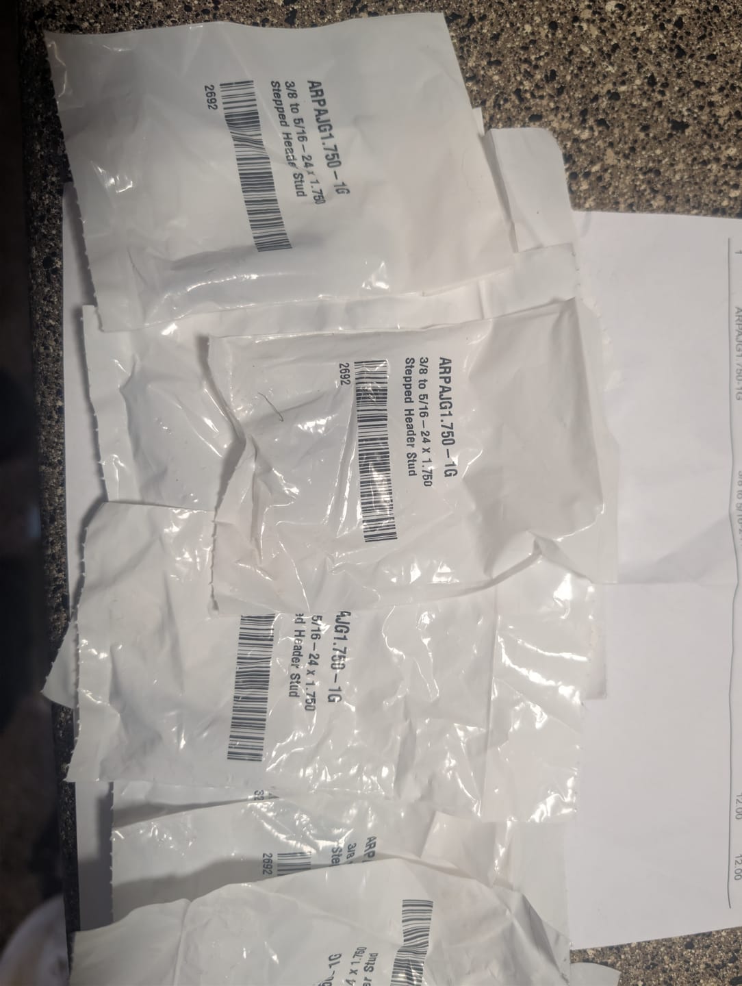 Customer photo review of ARP 3/8 to 5/16-18 x 1.750 Stepped Header Stud ARPAJG1.750-1G *Discontinued