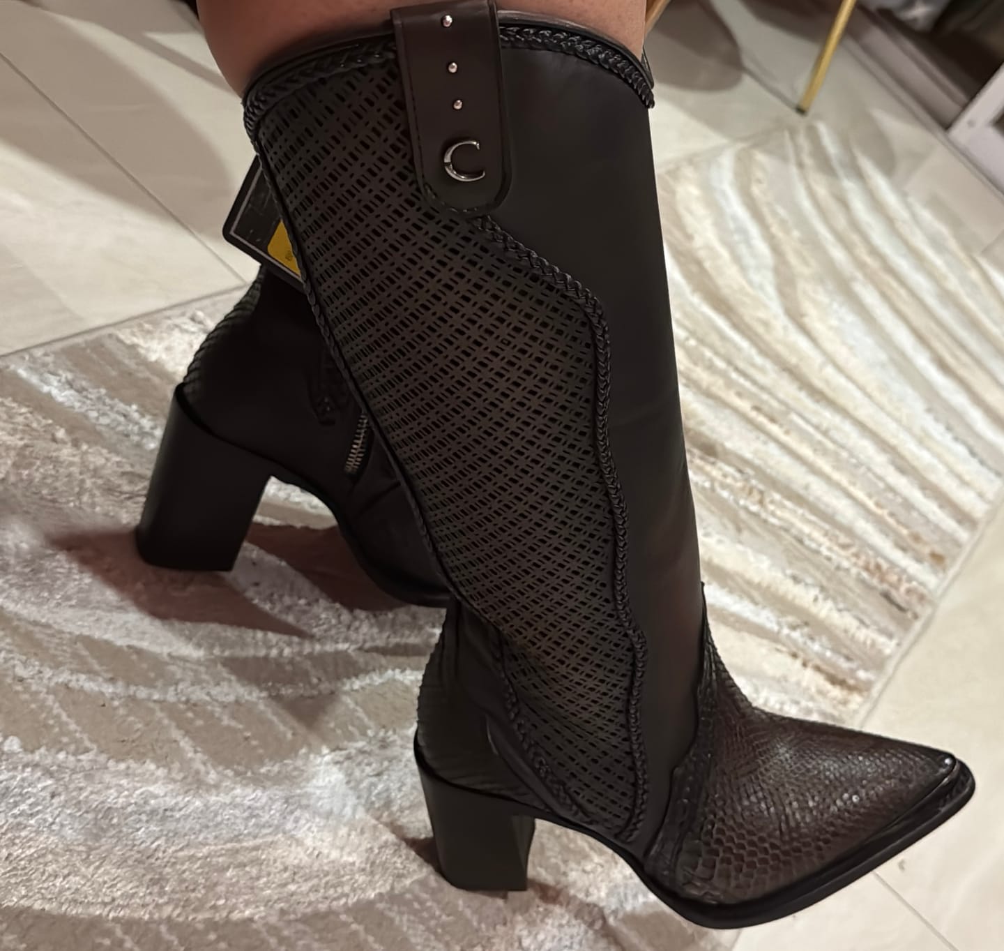Customer photo review of Bota Cuadra Dama Diamond Chocolate 4I29PM cj 336