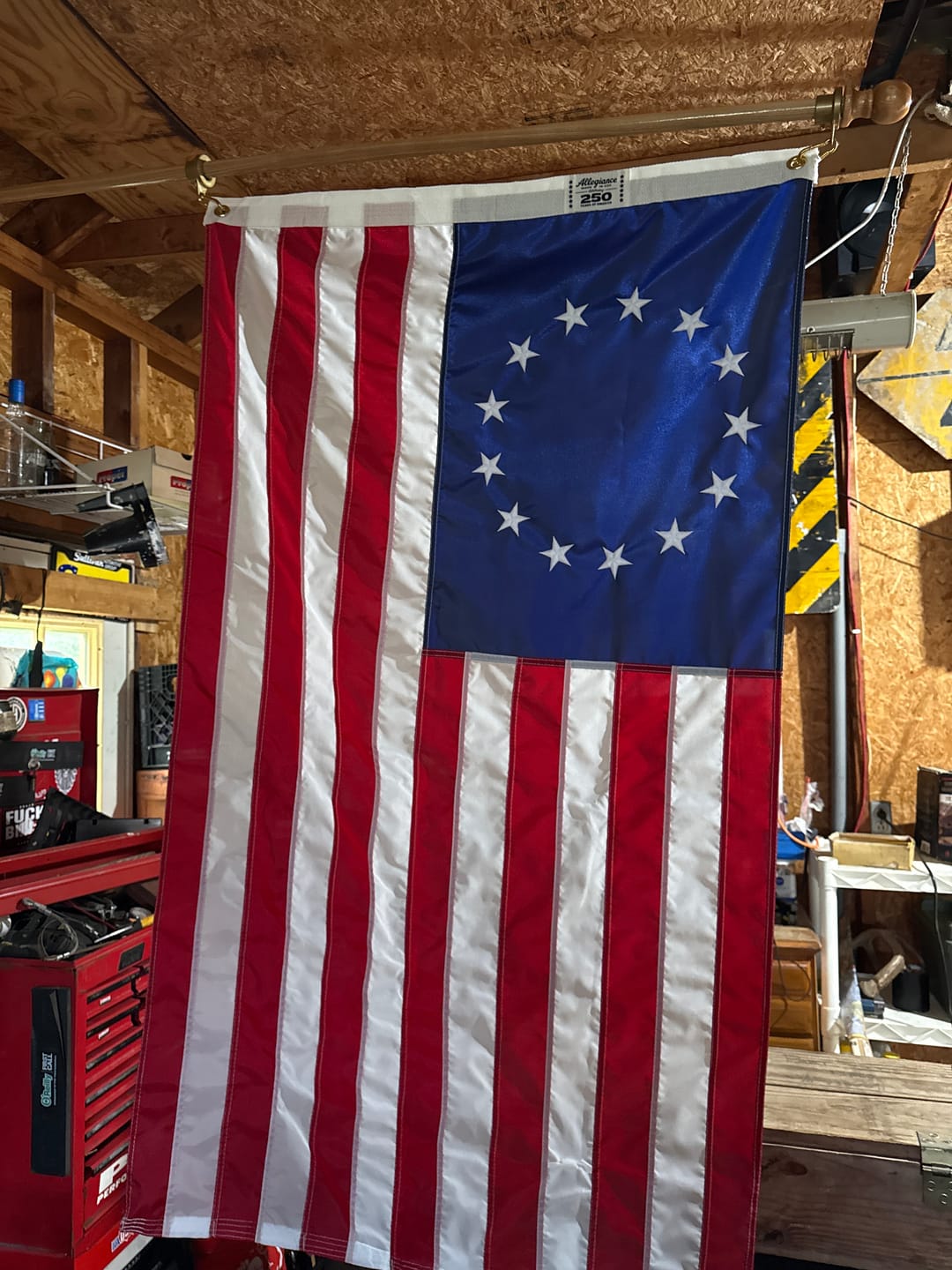 Customer photo review of 3' x 5' Betsy Ross Flag