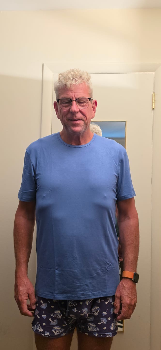 Customer photo review of Essential Bamboo T-Shirt - Royal Blue
