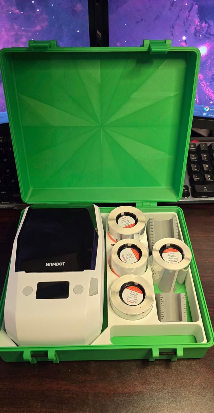 Customer photo review of Thermal Transfer Label Printer Labels for M2, M3