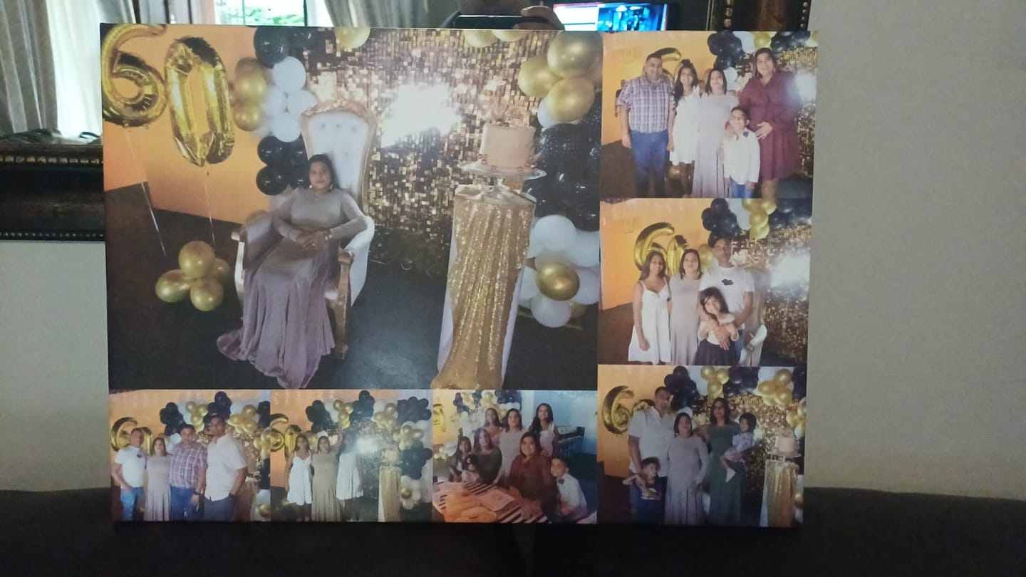Customer photo review of 4 x A2 Canvas Combo