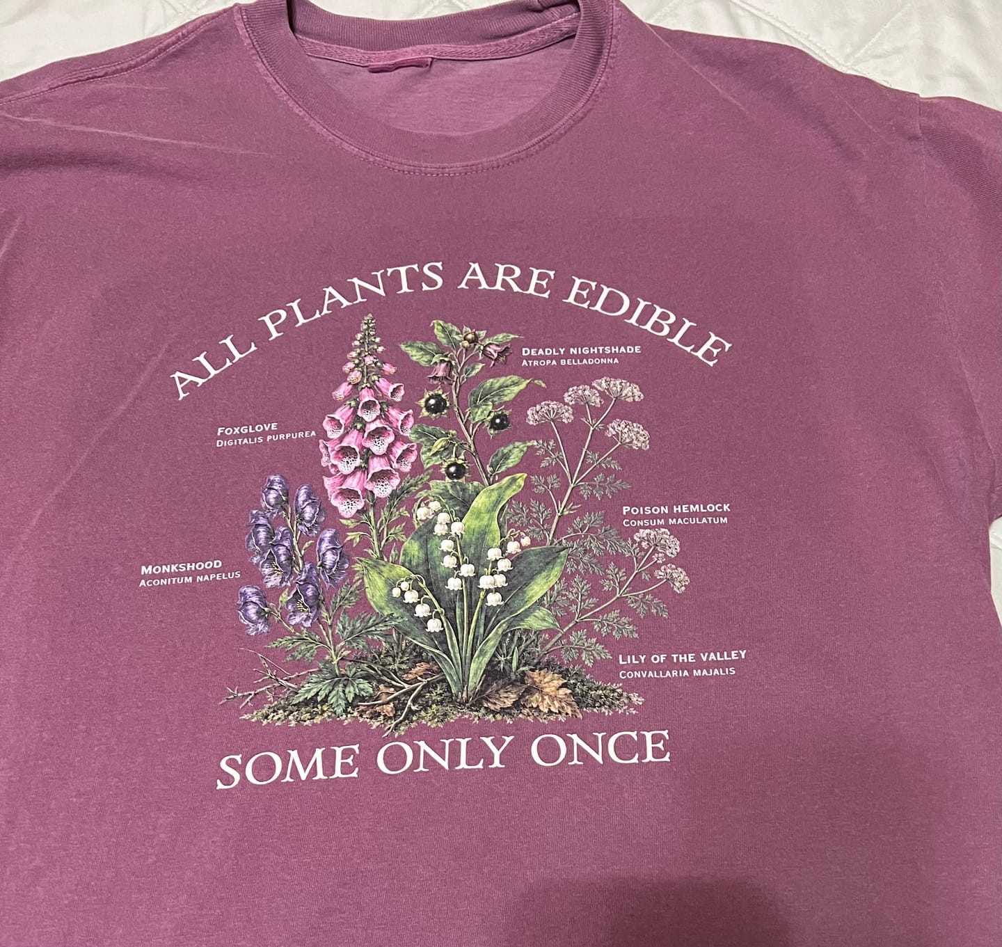 Customer photo review of All Plants Are Edible T-Shirt