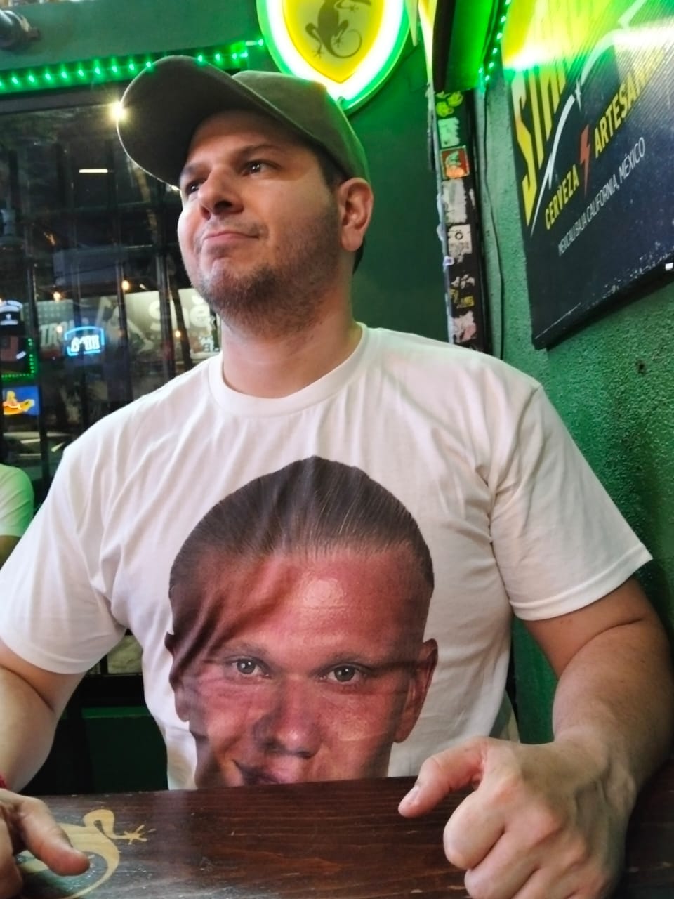 Customer photo review of Haaland BIG HEAD T-Shirt