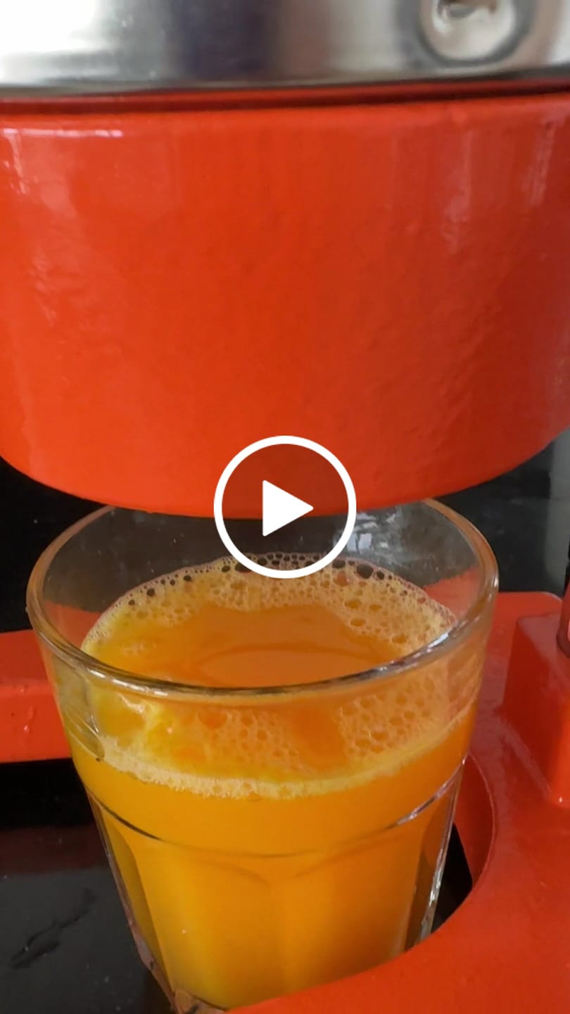 Customer video review of Cookinglife Citruspers - Gietijzer - Hevelmodel - Oranje