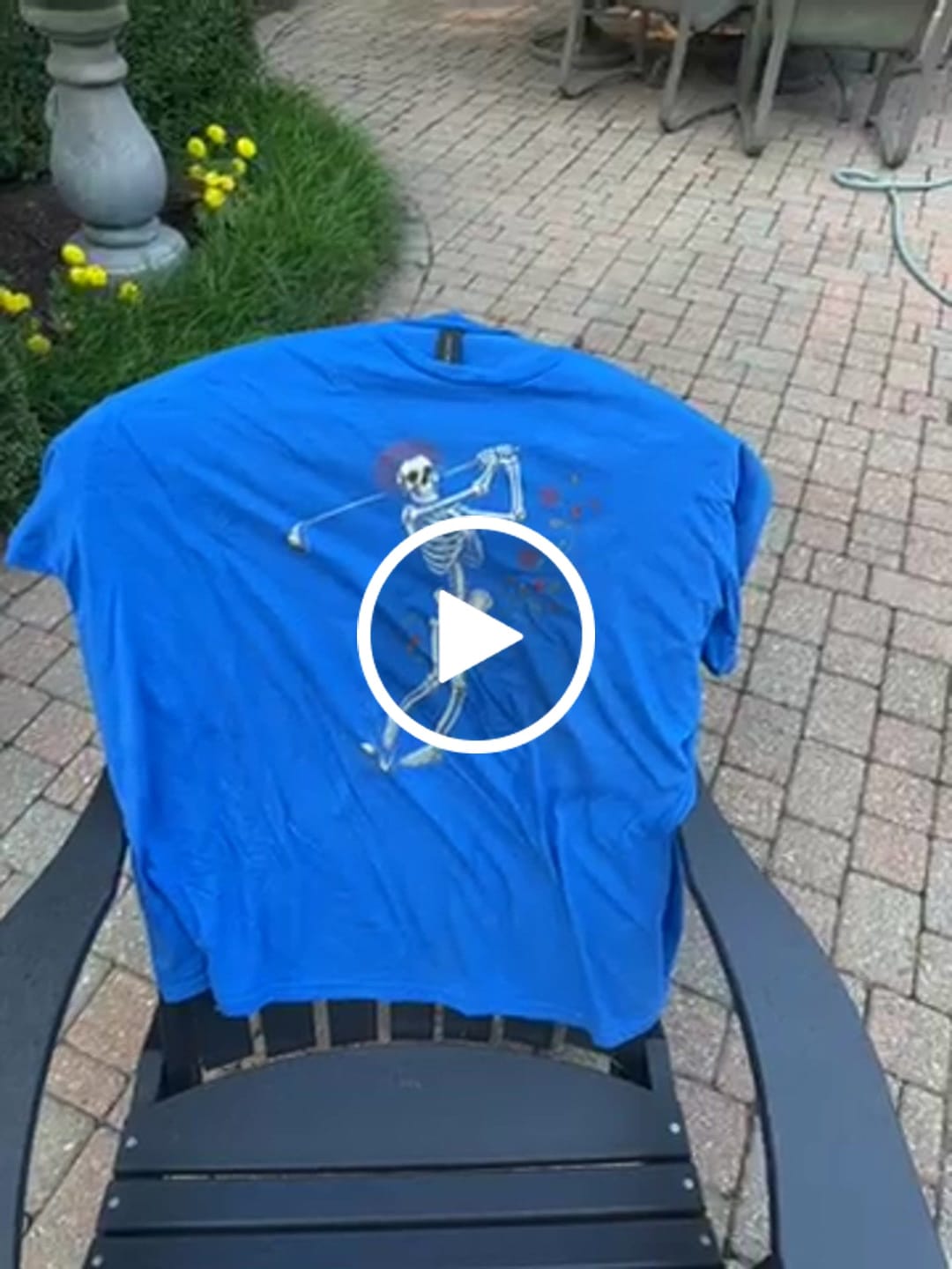 Customer video review of Rose Skeleton Swing Tee