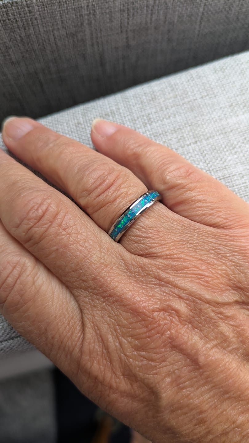Customer photo review of Ladies Ocean Promise Channel Ring (TC)