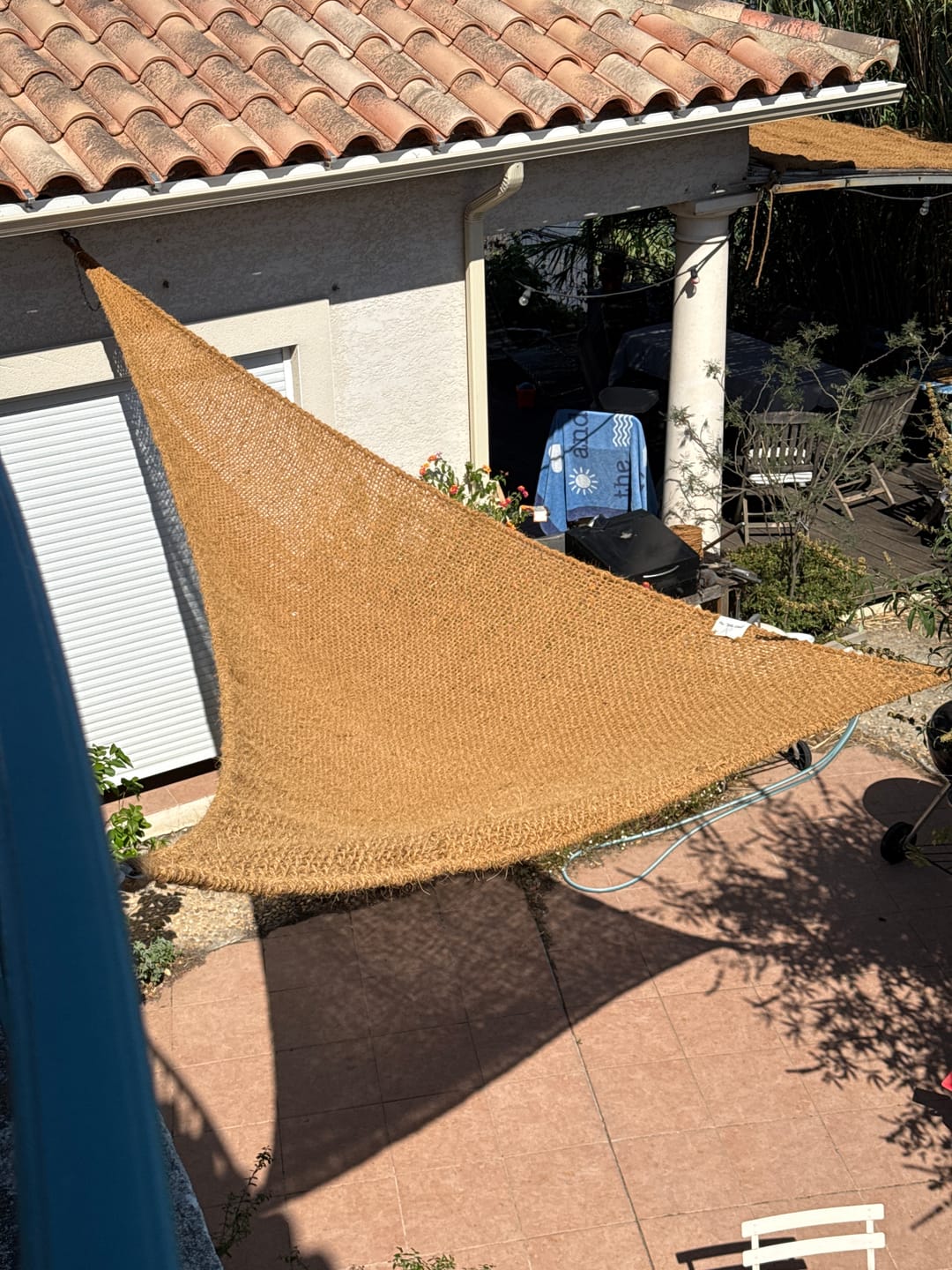 Customer photo review of Voile d'ombrage en fibre de coco