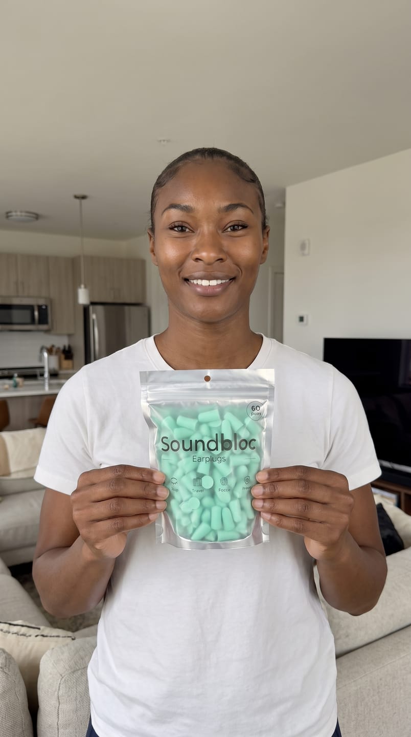 Customer photo review of Aurora Foam Earplugs - High noise protection M/S