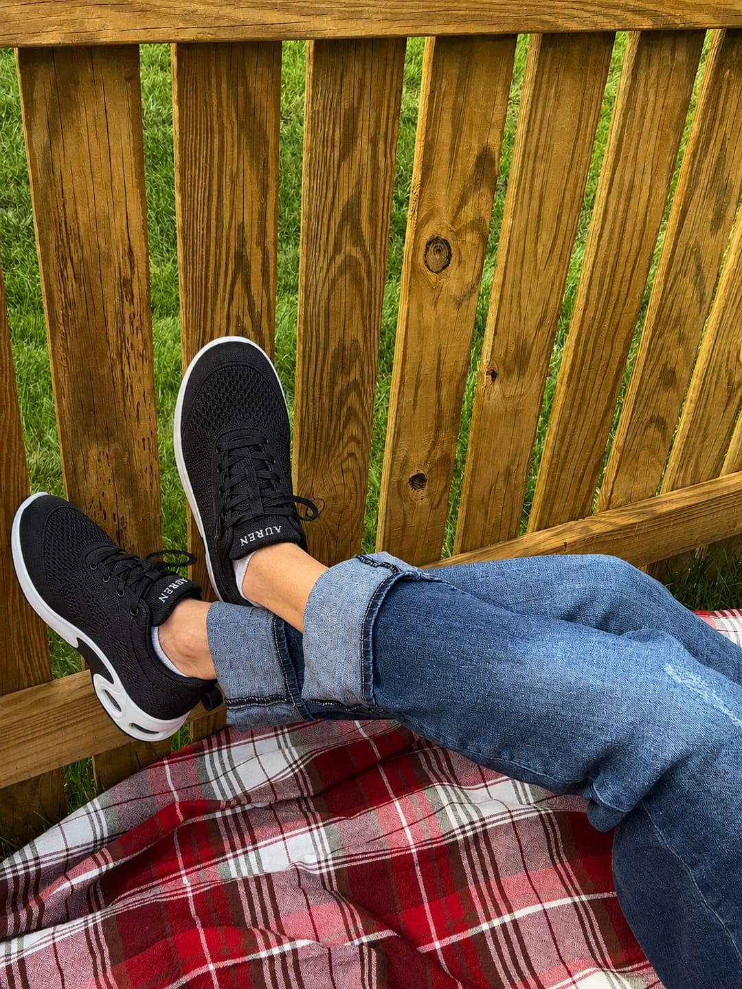 Customer photo review of AUREN™ Orthopedic Slip-On Walking Sneakers with 4-Layer Orthotic Insole