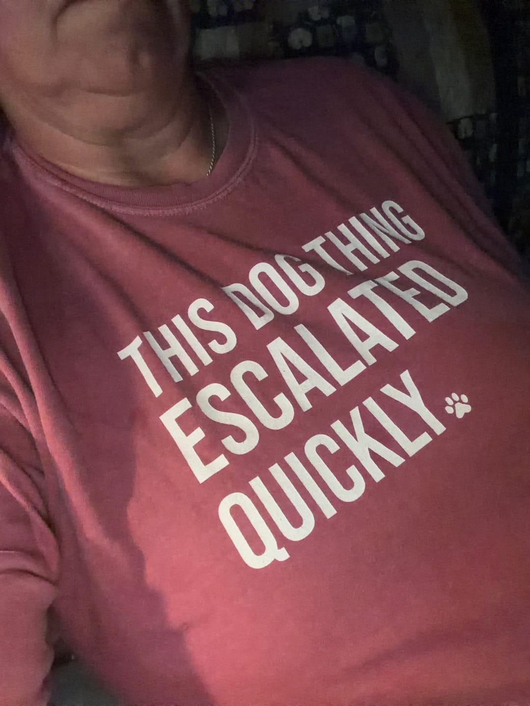Customer photo review of This Escalated Quickly T-Shirt