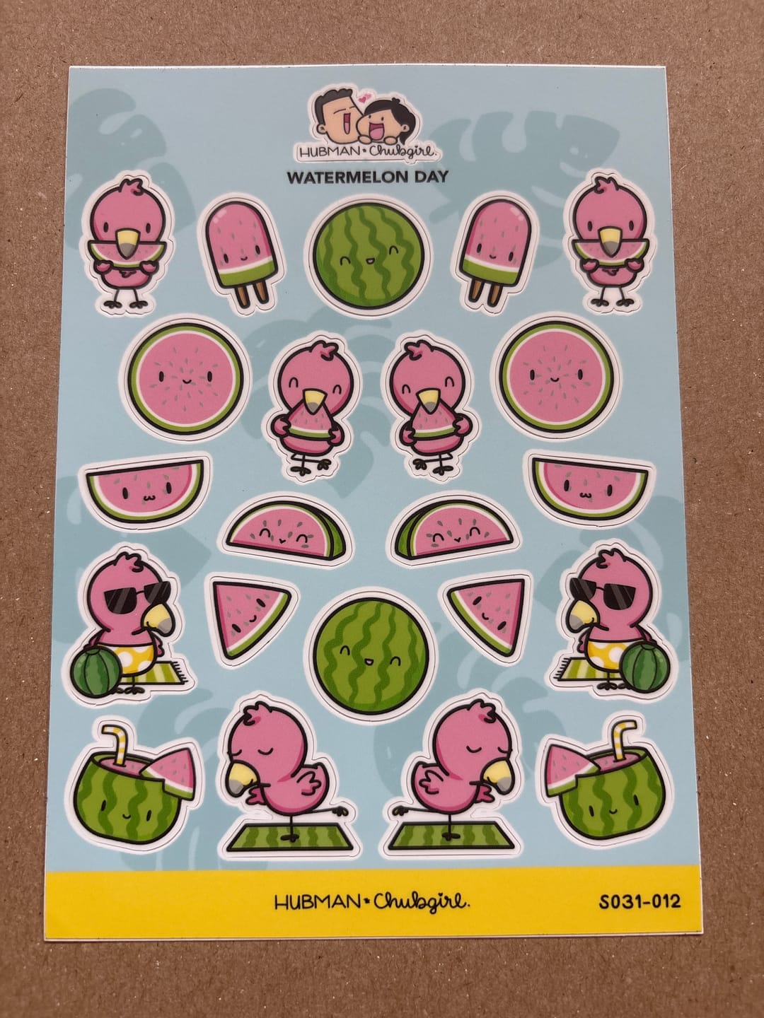 Customer photo review of Watermelon Day Sticker Sheet
