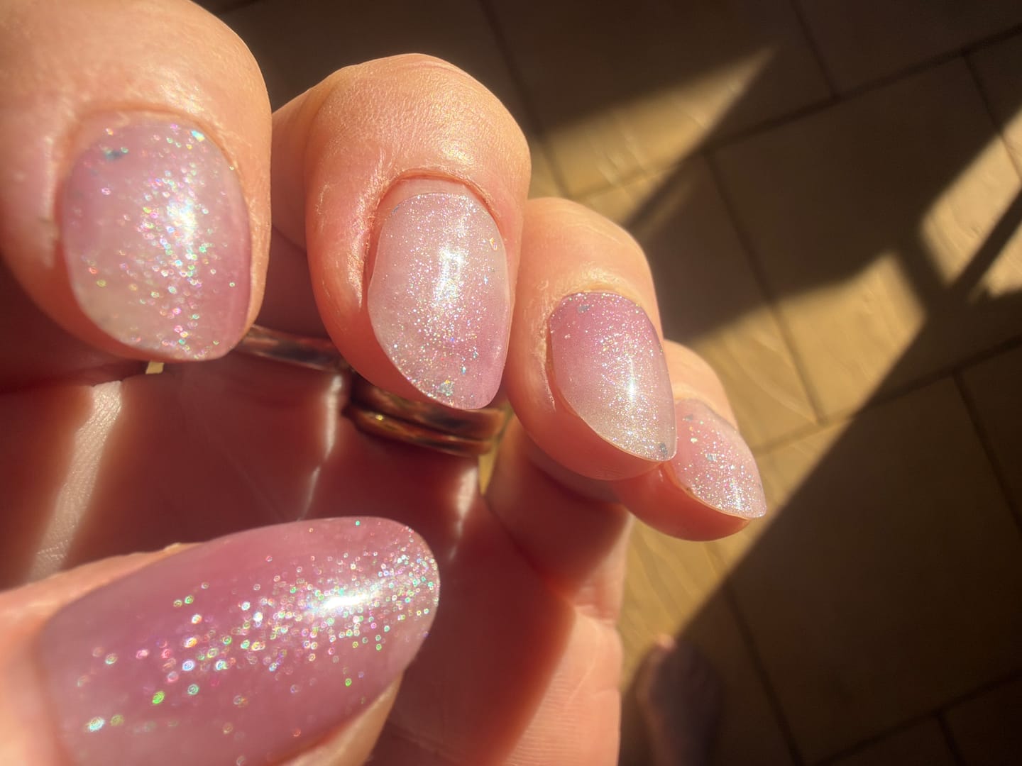 Customer photo review of Sugarplum Princess DIY Semicured Gel Nail Sticker Kit (LIMITED EDITION)