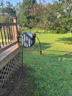 Customer photo review of Retractable Garden Hose Reel-5/8 in-115ft