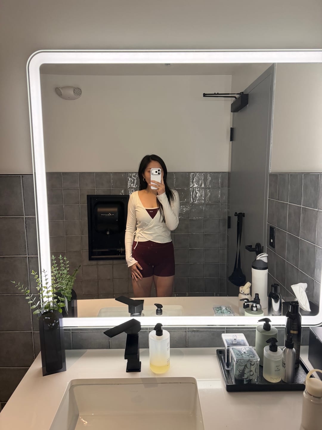 Customer photo review of The Micro Bra Black Cherry & Cream