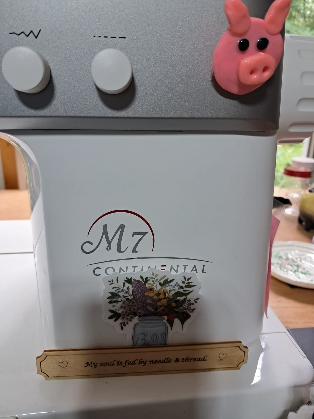 Customer photo review of Flowers And Bee Clear Sticker