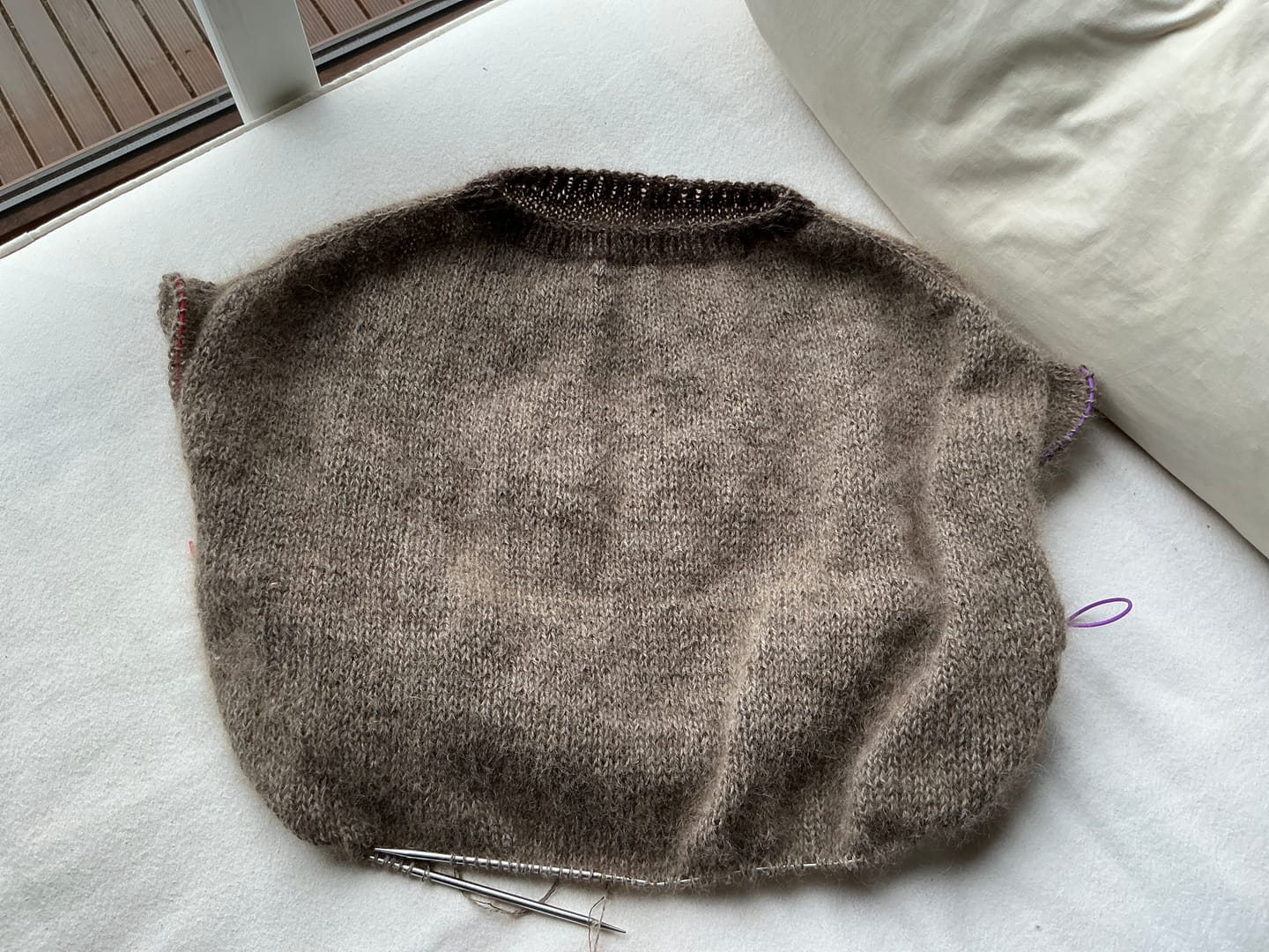 Customer photo review of Silk Mohair  (75% Kid Mohair / 25% Seda)