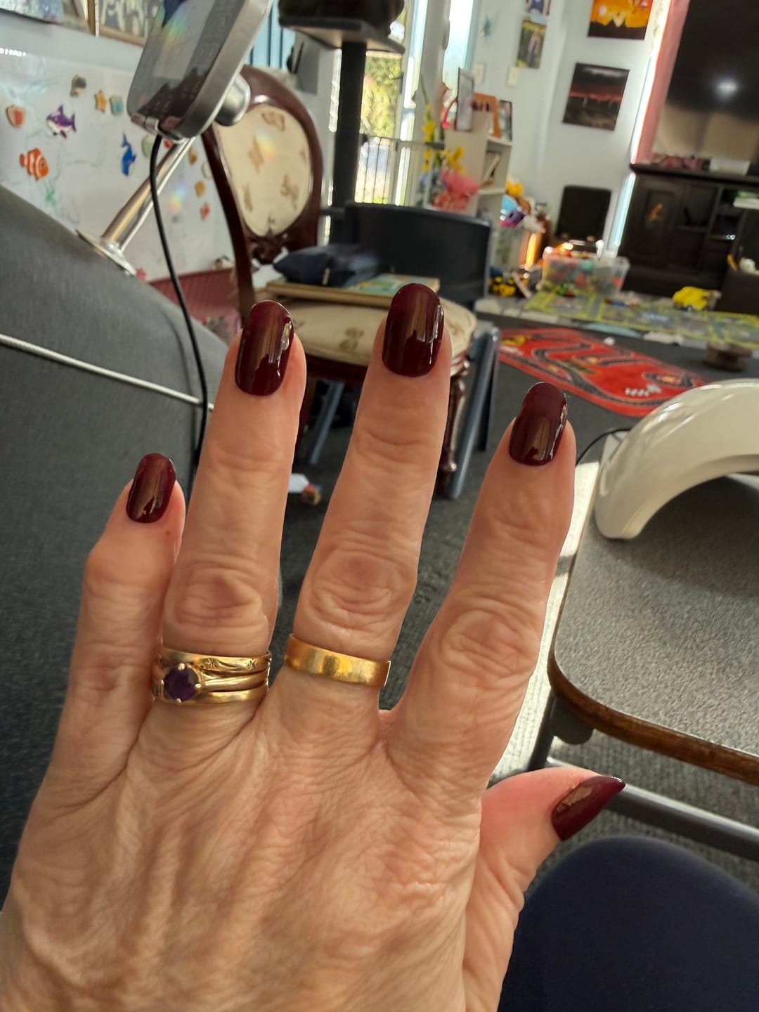 Customer photo review of Sweet Cherry DIY Semicured Gel Nail Sticker Kit