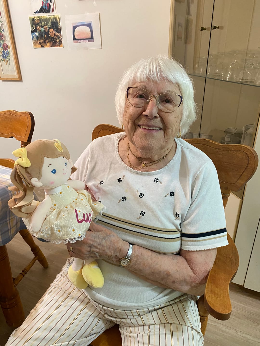 Customer photo review of Personalized Daisy Girl - Yellow