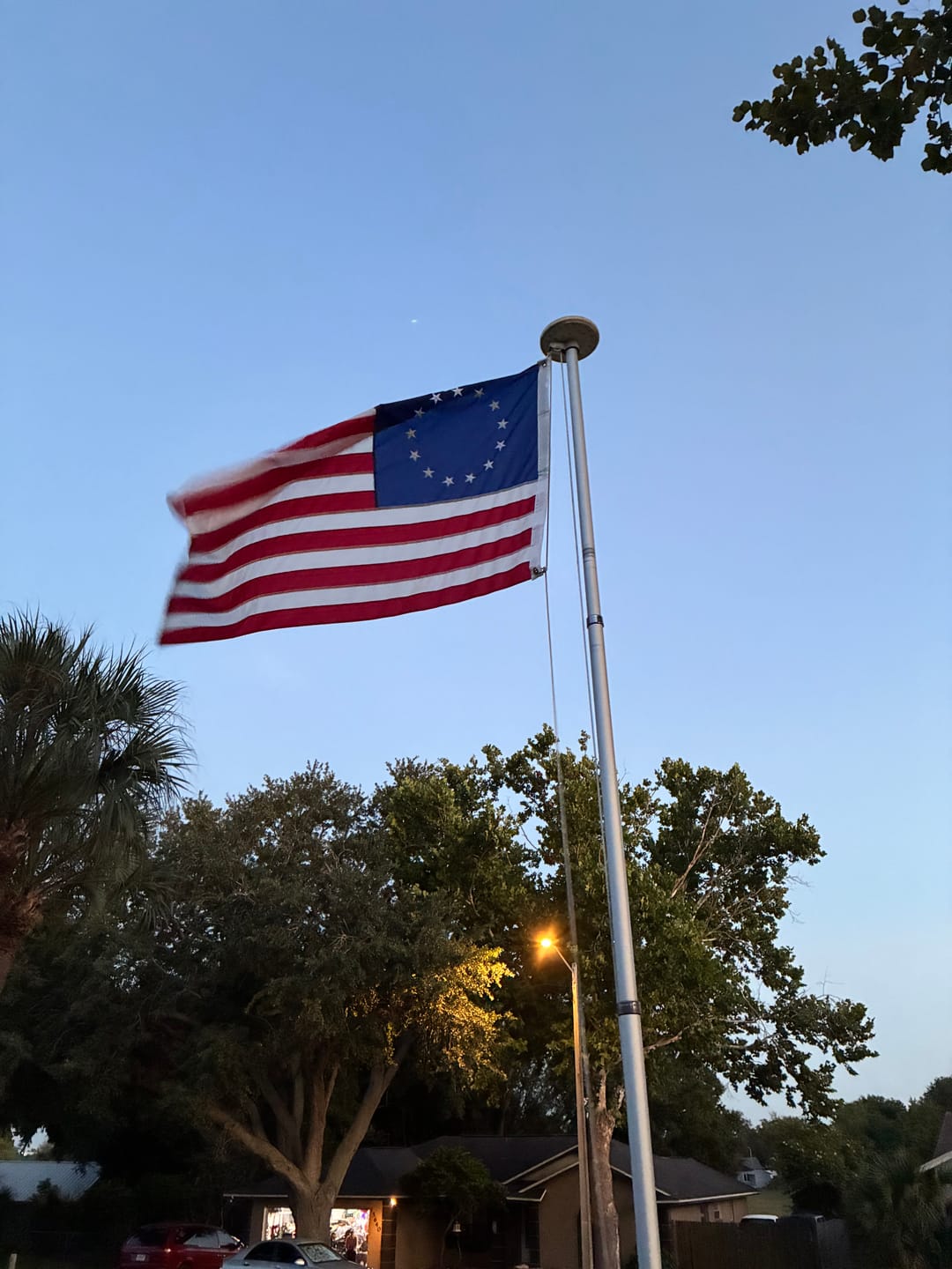 Customer photo review of 3' x 5' Betsy Ross Flag