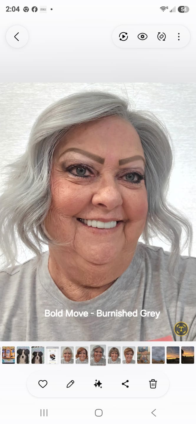 Customer photo review of BOLD MOVE - Burnished Grey