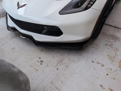 Customer photo review of Corvette C7 Stage 2.5 ZR1 Conversion Extended Front Splitter