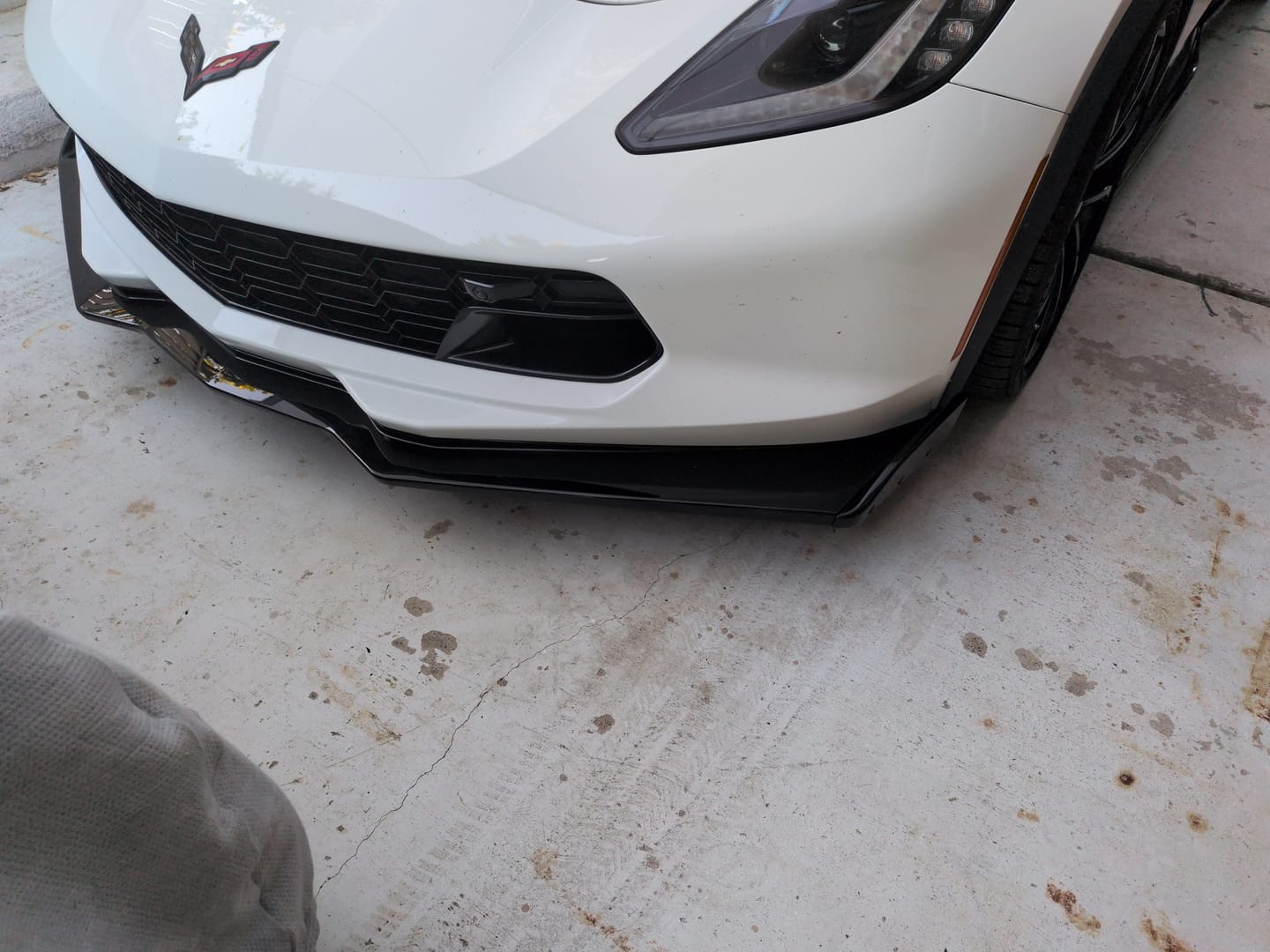 Customer photo review of Corvette C7 Stage 2.5 ZR1 Conversion Extended Front Splitter