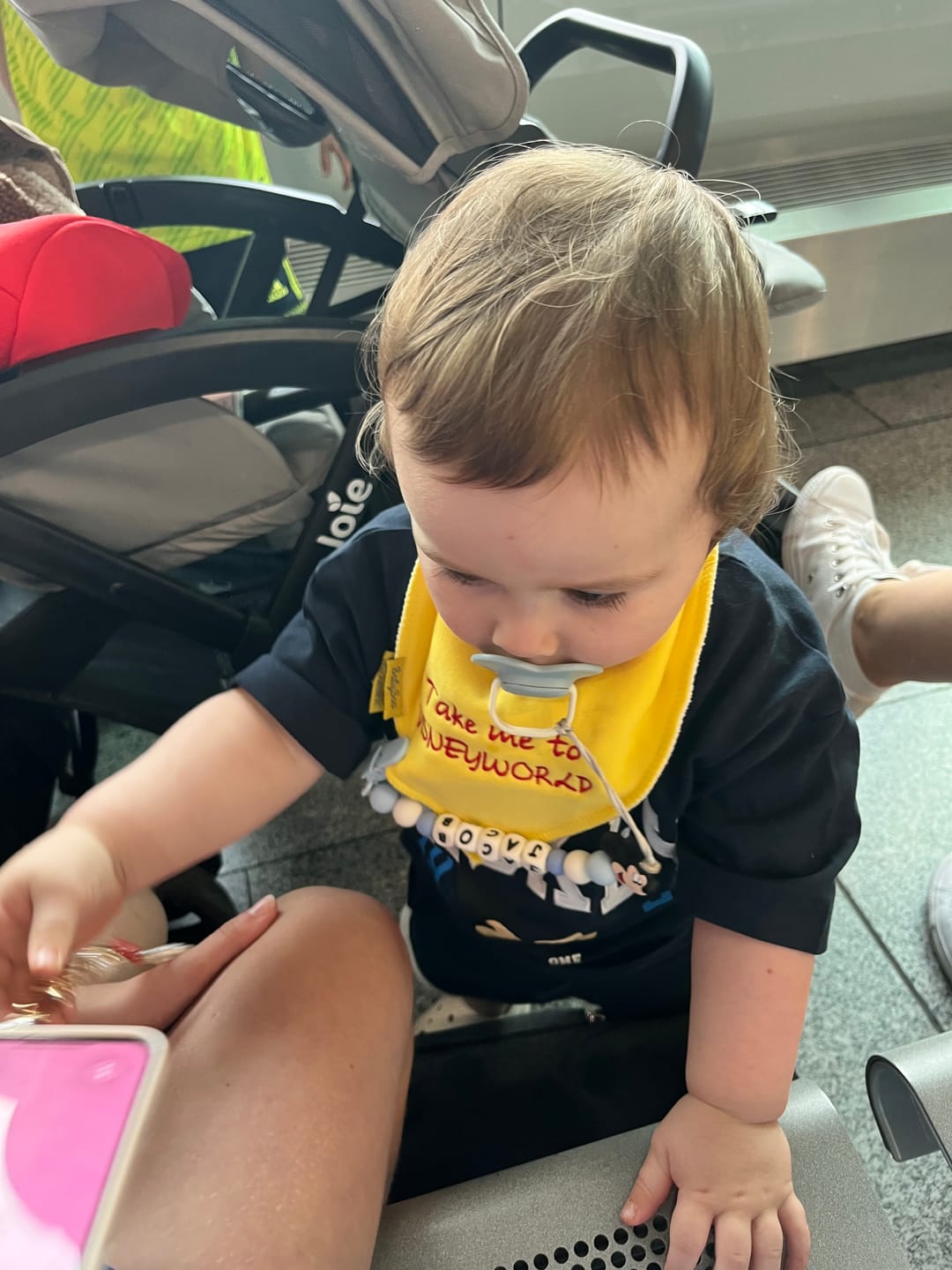 Customer photo review of Personalised organic cotton DribbleBoo bandana bib