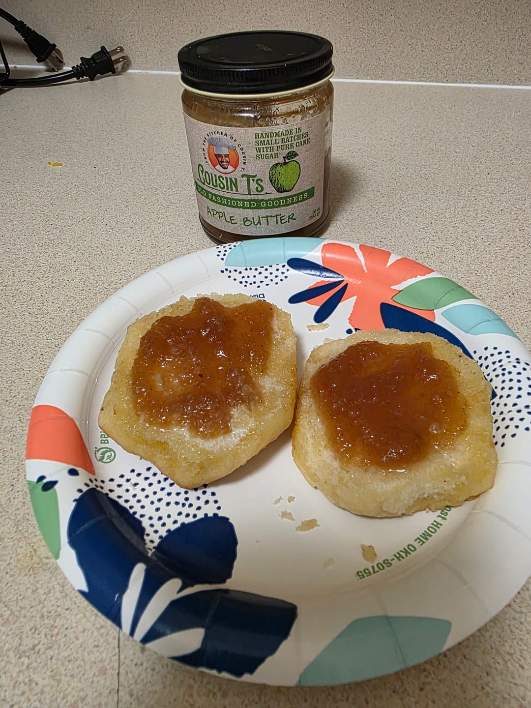 Customer photo review of Cousin T's Gourmet Apple Butter Spread