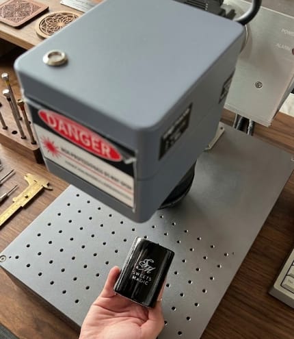 Customer photo review of Carverall G6 5W UV Laser Engraver for Glass, Crystal, Metal & Seals