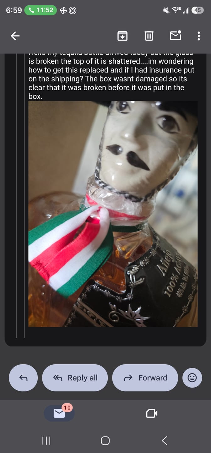 Customer photo review of RIQUEZA CHARRO ANEJO 750ML