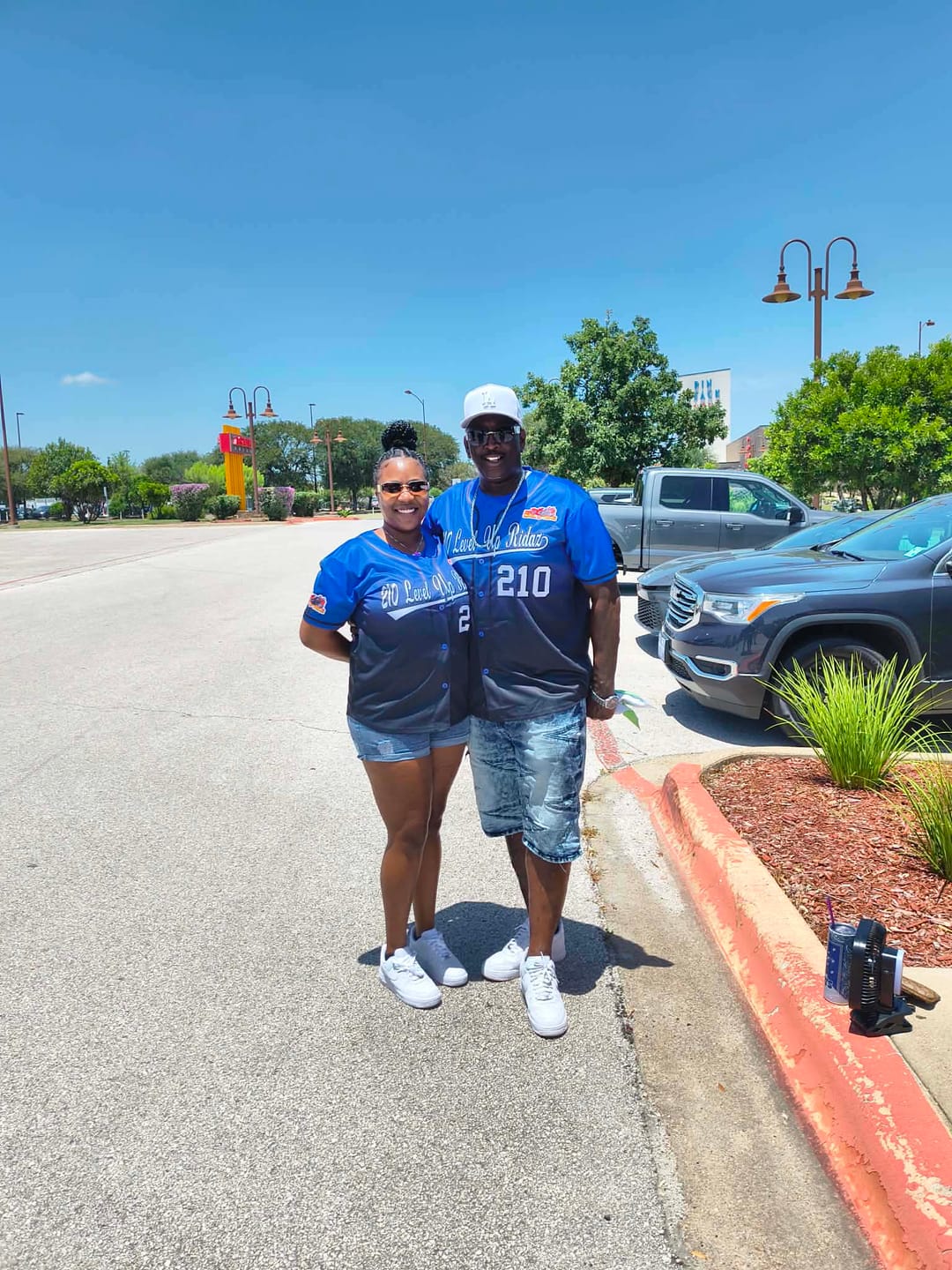 Customer photo review of Custom Royal Black Gradient Fashion Authentic Baseball Jersey