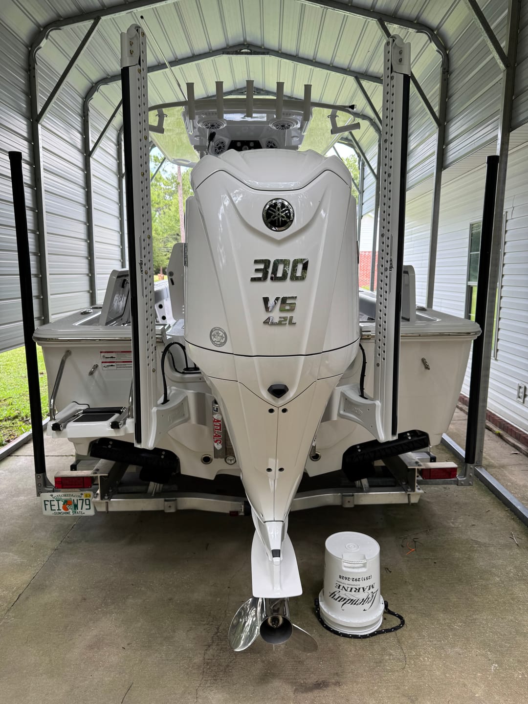 Customer photo review of Power-Pole ONE Pump Dual Blade Anchor Kit