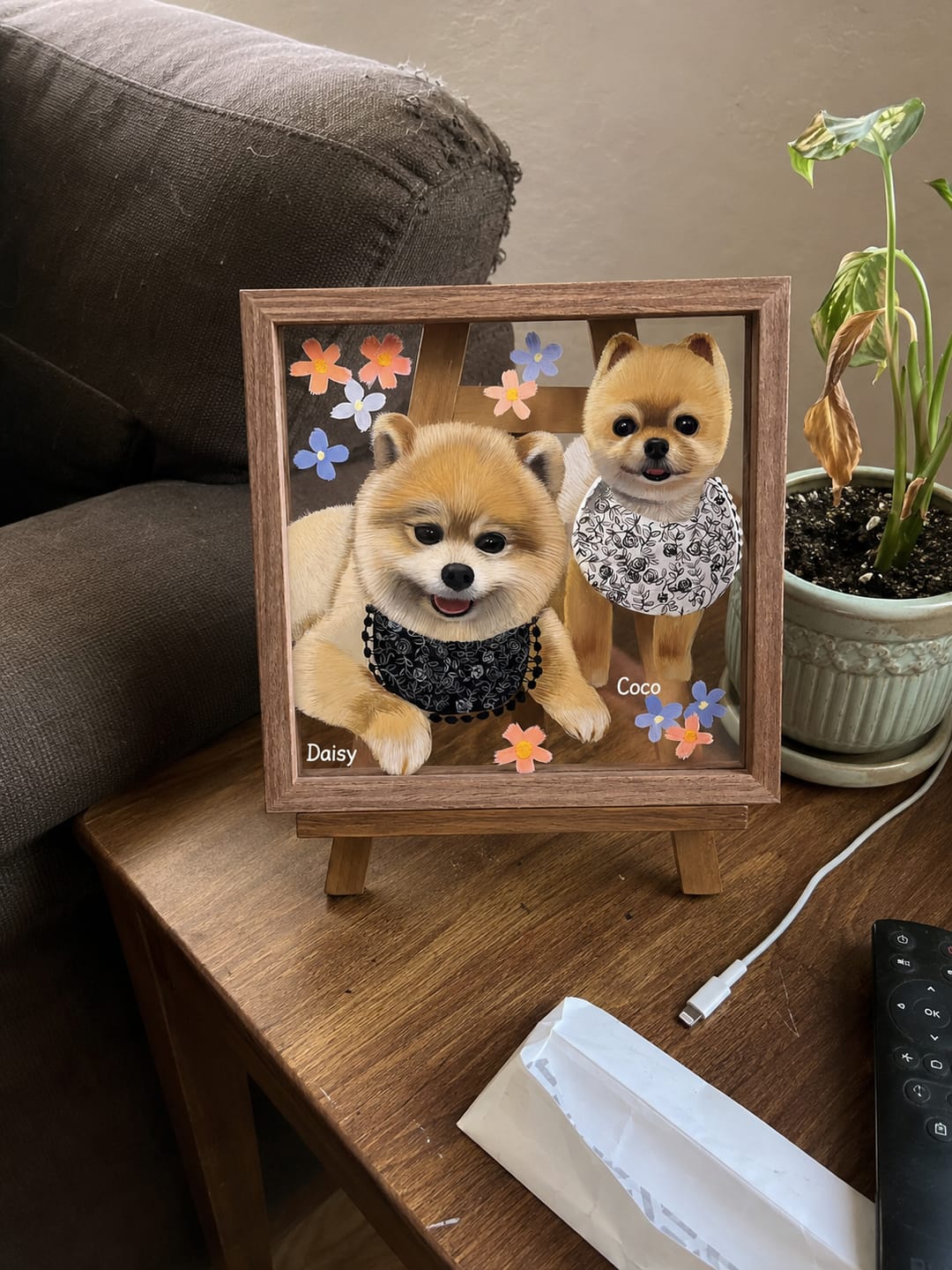 Customer photo review of Multi-Layered 3D Pet Portrait