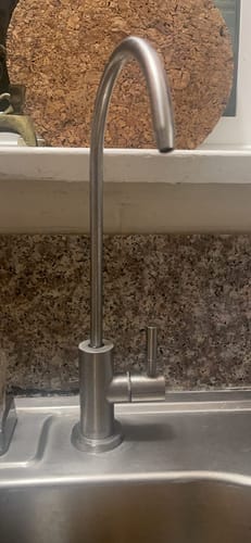 Customer photo review of Frizzlife GX99 0.01 μm Ultrafiltrations-Wasserfiltersystem für unter die Spüle, mit speziellem Wasserhahn aus gebürstetem Nickel