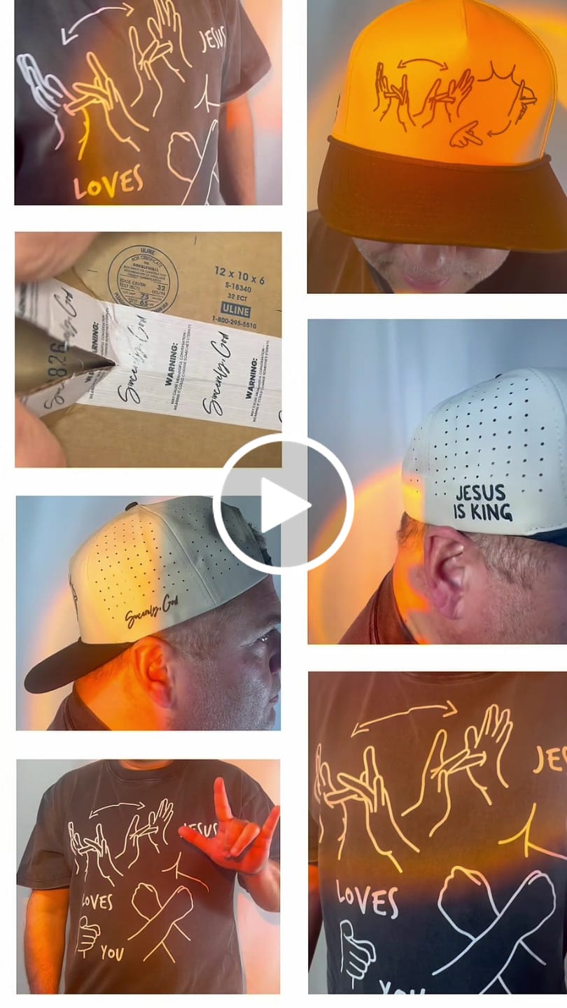 Customer video review of JESUS IS KING ASL SNAPBACK HAT