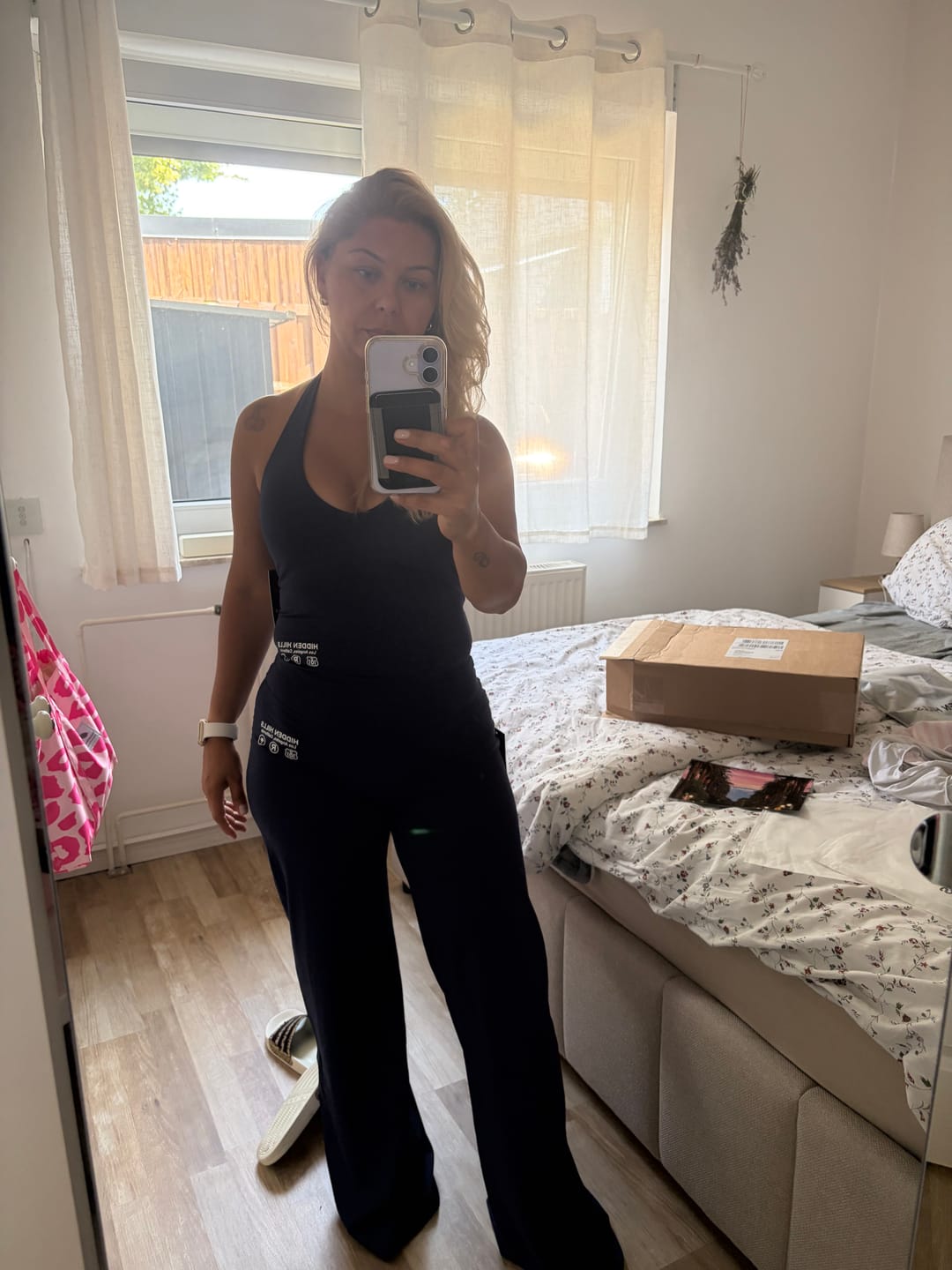 Recenzja zdjęciowa klienta dotycząca spodni ACTIVE STRAIGHT LEG PANTS NAVY