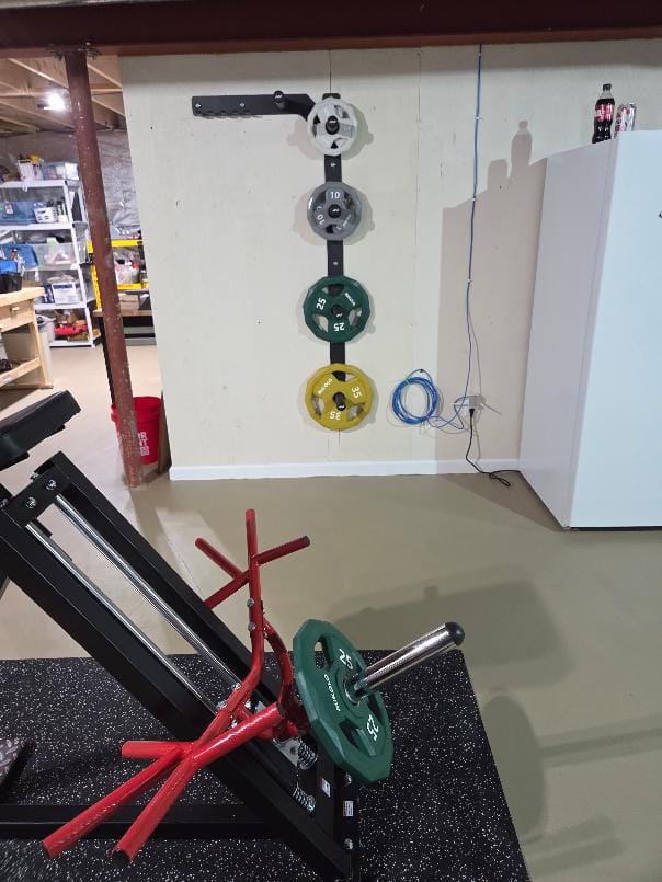 Customer photo review of Ez-grip Color Rubber Coated Olympic Weight Plates
