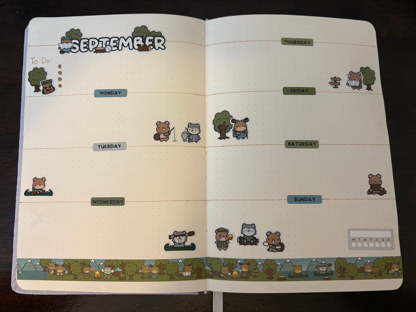 Customer photo review of Outdoorsy Moose Planner Stickers