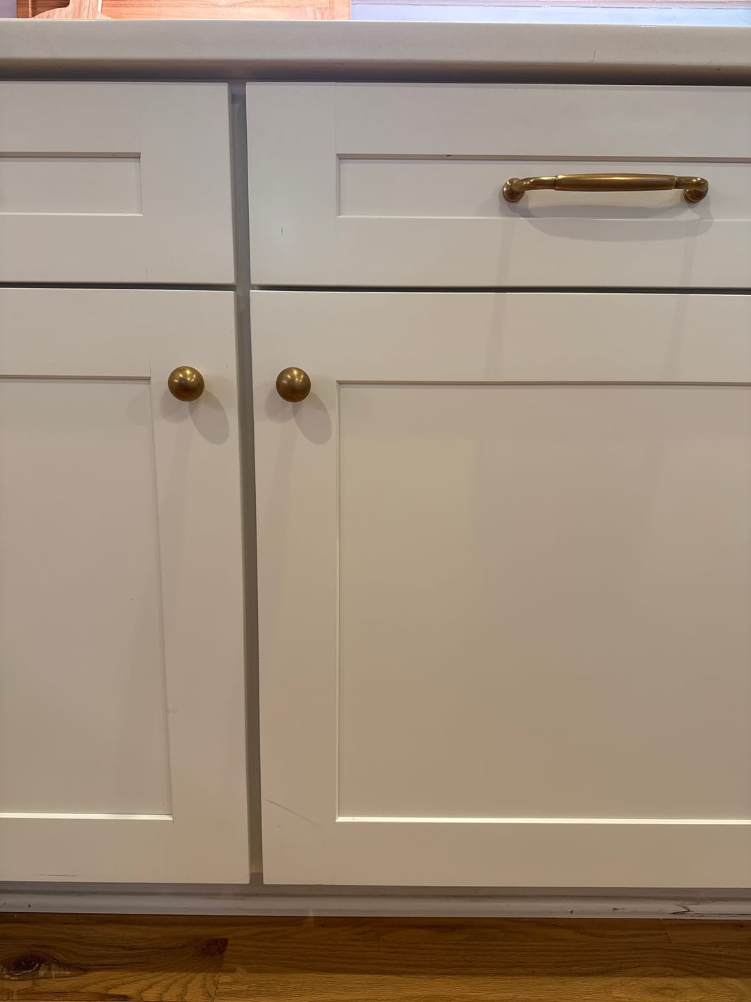 Customer photo review of Classic Cabinet Pulls - Antique Brass