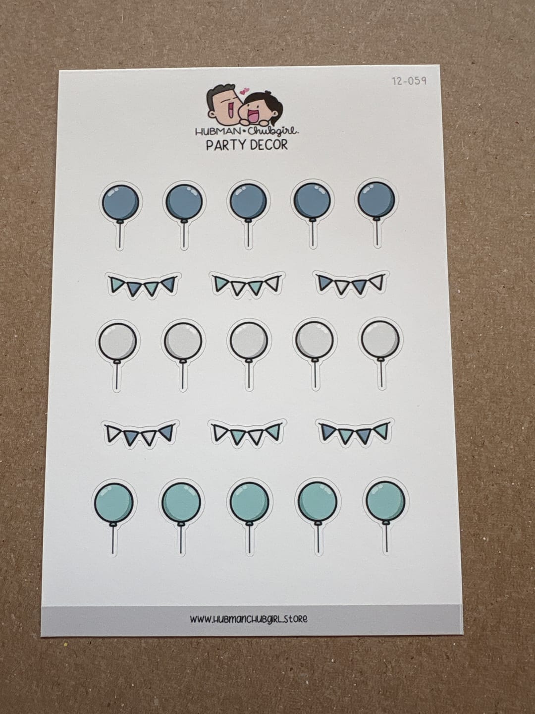Customer photo review of Party Decor Planner Stickers